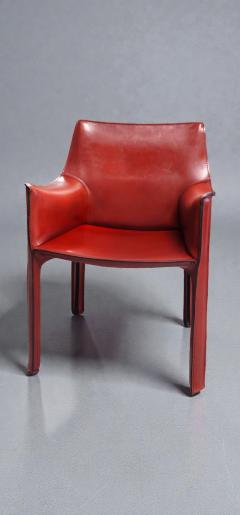 Mario Bellini Cab 413 Set of Six Armchairs in Multicolor Leather by Mario Bellini for Cassina - 4479848