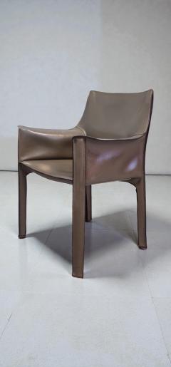 Mario Bellini Cab 413 Set of Six Armchairs in Multicolor Leather by Mario Bellini for Cassina - 4479850