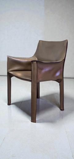 Mario Bellini Cab 413 Set of Six Armchairs in Multicolor Leather by Mario Bellini for Cassina - 4609622