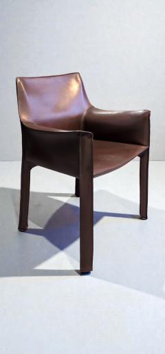 Mario Bellini Cab 413 Set of Six Armchairs in Multicolor Leather by Mario Bellini for Cassina - 4609625