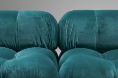 Mario Bellini Camaleonda Green Velvet three element sofa by Mario Bellini B B Italia 1970s - 2399184