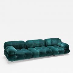 Mario Bellini Camaleonda Green Velvet three element sofa by Mario Bellini B B Italia 1970s - 2402152