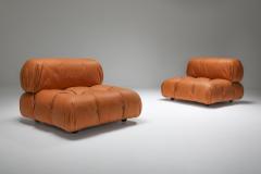 Mario Bellini Camaleonda Lounge Chairs in new cognac leather by Mario Bellini 1970s - 1354649