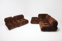 Mario Bellini Camaleonda Sectional Sofa by Mario Bellini In Original Brown Velvet 1970s - 1051907