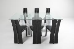 Mario Bellini Carrara Collonato Table with Glass Top in the Style of Mario Bellini 1990s - 1183733