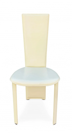 Mario Bellini Frag Italy 6 Stitched Leather Side Chairs Style of Mario Bellini Post Modern - 2699580