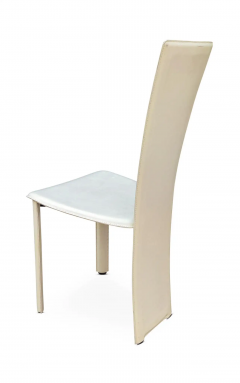 Mario Bellini Frag Italy 6 Stitched Leather Side Chairs Style of Mario Bellini Post Modern - 2699603