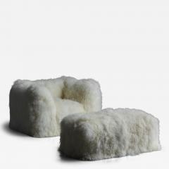 Mario Bellini Le Bambole Armchair Ottoman by Mario Bellini for B B Italia Italy 1970s - 4391917