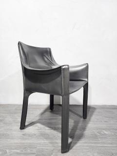 Mario Bellini Mario Bellini 413 CAB Chairs for Cassina in Black Leather Set of 8 - 2693075