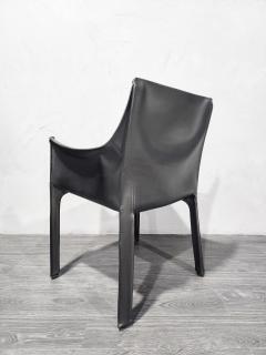 Mario Bellini Mario Bellini 413 CAB Chairs for Cassina in Black Leather Set of 8 - 2693083