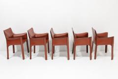 Mario Bellini Mario Bellini 413 CAB Chairs for Cassina in Hazelnut Leather 5 available - 3160306