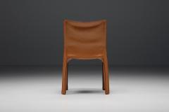 Mario Bellini Mario Bellini Cab Chairs Cognac Leather Dining Chairs for Cassina Italy 1980s - 2503095