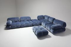 Mario Bellini Mario Bellini Camaleonda Sectional Sofa in Blue Velvet 1970s - 940035