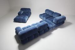 Mario Bellini Mario Bellini Camaleonda Sectional Sofa in Blue Velvet 1970s - 940037