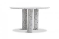 Mario Bellini Mario Bellini Il Colonnata Oval Dining Table in Carrara Marble for Cassina - 843634