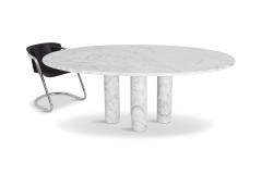 Mario Bellini Mario Bellini Il Colonnata Oval Dining Table in Carrara Marble for Cassina - 843635