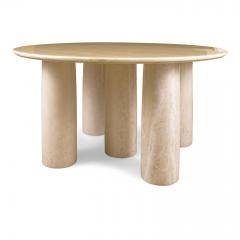 Mario Bellini Mario Bellini Il Colonnato Cream Color Marble Table for Cassina - 1592794