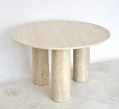 Mario Bellini Mario Bellini Italian Travertine Il Colonnato Dining Table for Cassina - 1172635