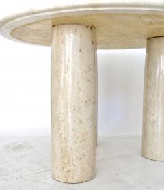 Mario Bellini Mario Bellini Italian Travertine Il Colonnato Dining Table for Cassina - 1172641