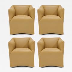 Mario Bellini Mario Bellini Tentazione Armchair in Maharam Leather Set of Four - 3520604