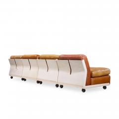 Mario Bellini Mario Bellini for B B Italia Amanta Leather and Fiberglass Sectional Sofa - 4534283
