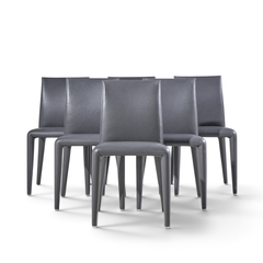 Mario Bellini Mario Bellini for B B Italia Vol Au Vent Italian Leather Dining Chair Set of 6 - 4752622