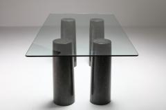 Mario Bellini Mario Bellinis Colonnata marble table black 1970s - 1480904