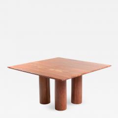 Mario Bellini Mario Bellinis Red Travertine Il Collonato Dining Table 1970s - 1231946