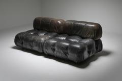 Mario Bellini Mario Bellinis camaleonda lounge chairs in original black leather 1970s - 1291490