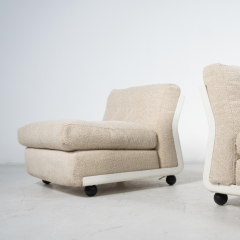 Mario Bellini Mid Century Modern Pair of Amanta Armchairs by Mario Bellini 1960s - 3830819