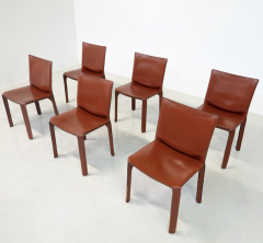 Mario Bellini Mid Century Modern Set of 6 Chairs Model CAB 412 by Mario Bellini for Casina - 3478172