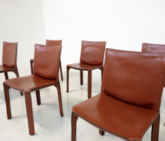 Mario Bellini Mid Century Modern Set of 6 Chairs Model CAB 412 by Mario Bellini for Casina - 3486765