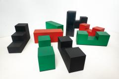 Mario Bellini Mid Century Modern Set of 9 Gli Scacchi Pieces by Mario Bellini for B B Italia - 2769869