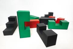 Mario Bellini Mid Century Modern Set of 9 Gli Scacchi Pieces by Mario Bellini for B B Italia - 2769870