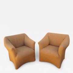 Mario Bellini Pair of Tentazione Lounge Chairs Model 684 by Mario Bellini for Cassina - 2813060