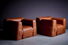 Mario Bellini Pair of reupholstered 932 Lounge chairs by Mario Bellini Italy 1960s - 3594617