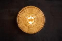 Mario Bellini Ribbed Glass Wall Lights in the Manner of Mario Bellini Italy 1960s - 4472873