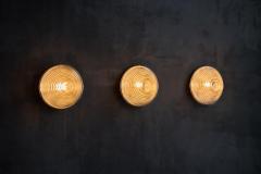 Mario Bellini Ribbed Glass Wall Lights in the Manner of Mario Bellini Italy 1960s - 4472879