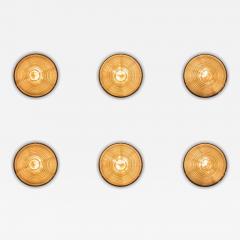 Mario Bellini Ribbed Glass Wall Lights in the Manner of Mario Bellini Italy 1960s - 4475388