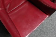 Mario Bellini Set of Six Vintage Mario Bellini for Cassina CAB Oxblood Leather Dining Chairs - 2733830