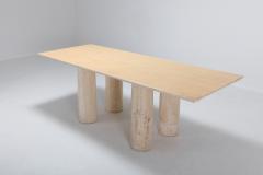 Mario Bellini Travertine Dining Table by Mario Bellini Il Colonnato 1970s - 984895