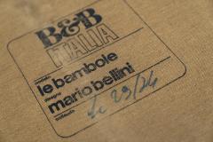Mario Bellini Two Seater Sofa Le Bambole in Leather by Mario Bellini for B B Italia 1972 - 3037333