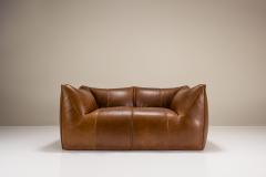 Mario Bellini Two seater Sofa Le Bambole in Cognac Leather by Mario Bellini for B B Italia - 3793583