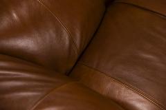 Mario Bellini Two seater Sofa Le Bambole in Cognac Leather by Mario Bellini for B B Italia - 3793589