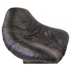 Mario Bruna Black Rodica Lounge Chair Ottoman by Mario Bruna - 3197125