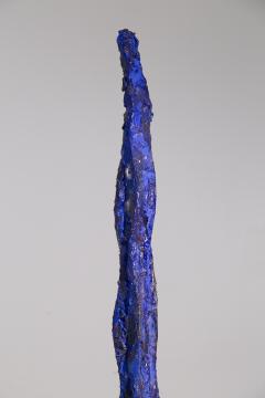 Mario Brunelli Blue painted iron sculpture by Mario Brunelli - 3771312