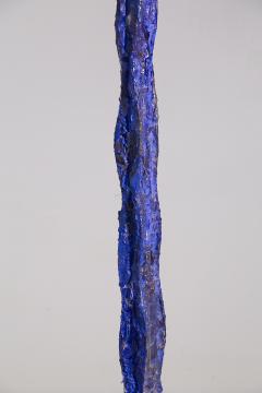 Mario Brunelli Blue painted iron sculpture by Mario Brunelli - 3771313