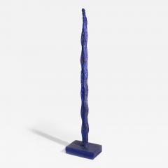 Mario Brunelli Blue painted iron sculpture by Mario Brunelli - 3771891