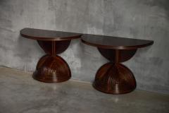 Mario Ceroli Custom Sculptural Console Tables by Mario Ceroli Italy 1970s - 4254079