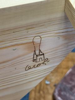 Mario Ceroli La Rosa dei Venti Wooden Table Mario Ceroli Signed - 4605041